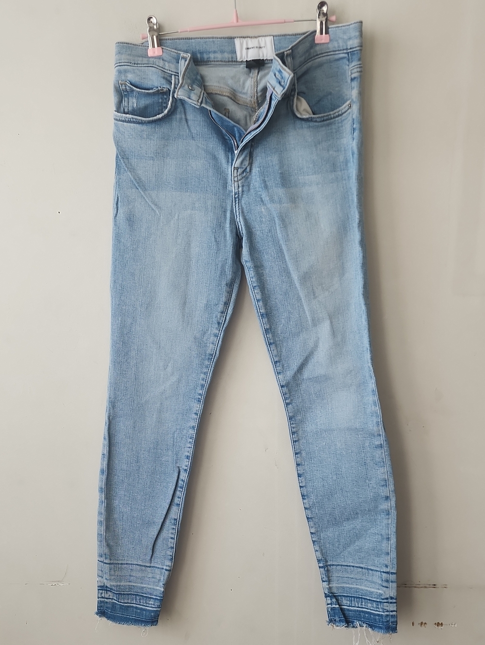 Current/Elliott Light Wash Skinny Jeans